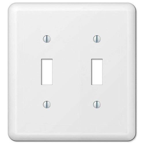 Devon White Double Toggle - Wallplatesonline.com