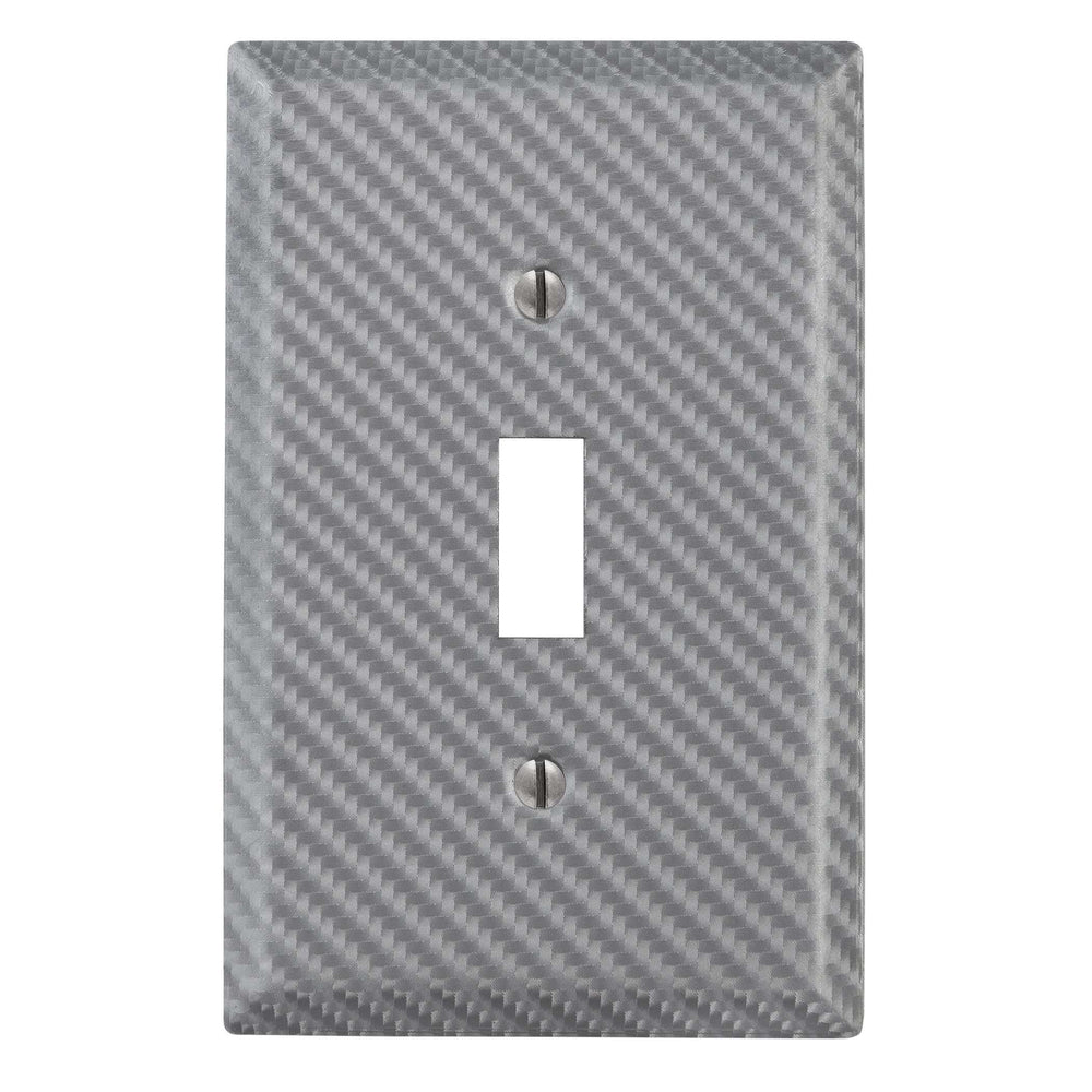 Carbon Fiber Silver Steel Cover Plates
