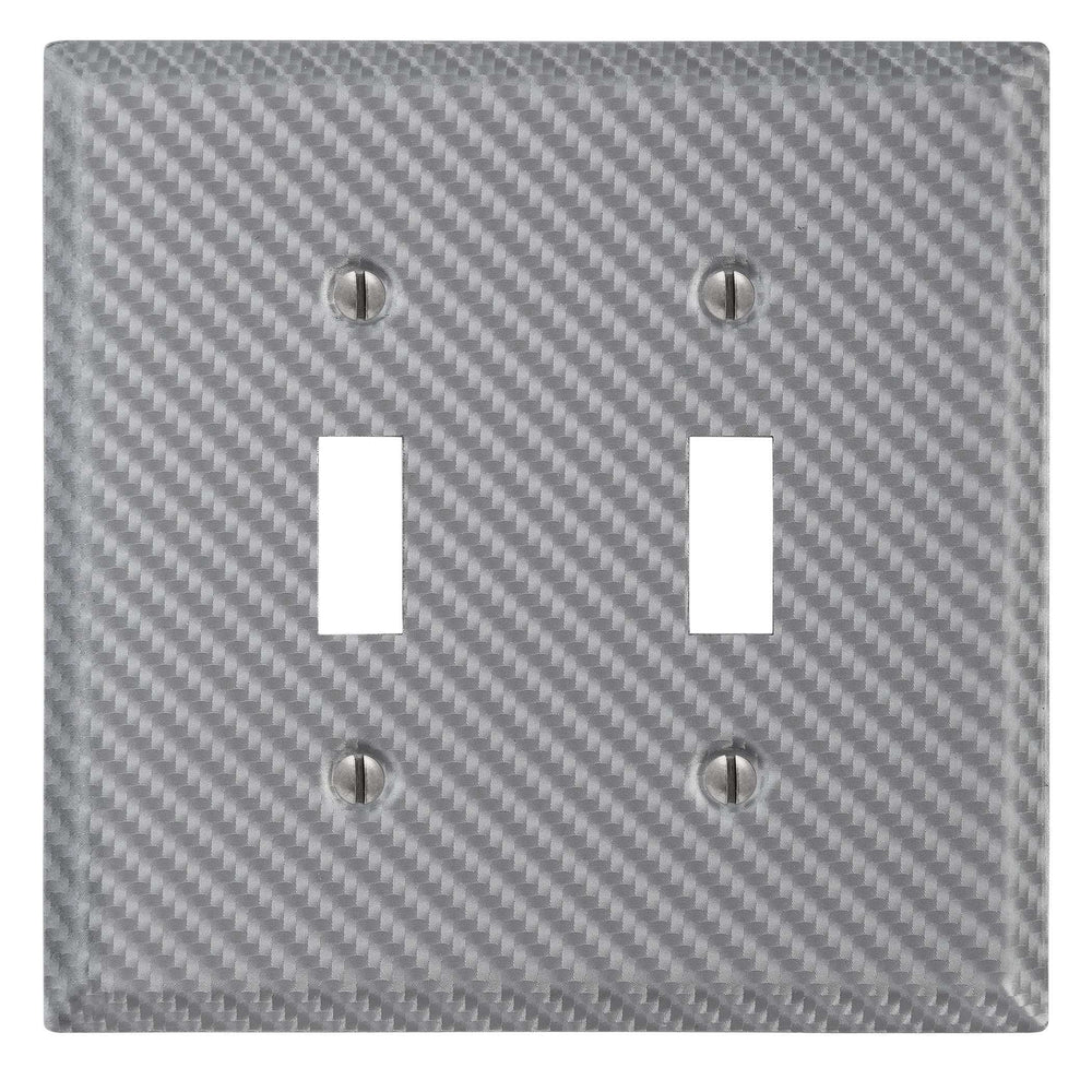 Carbon Fiber Silver Steel Double Toggle