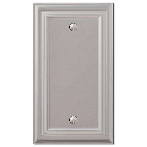 Continental Satin Nickel 1 Blank - Wallplatesonline.com