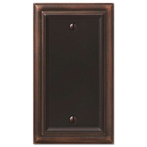Continental Aged Bronze 1 Blank - Wallplatesonline.com