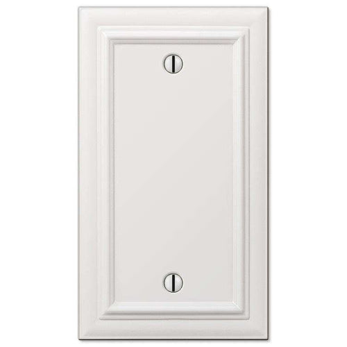 Continental White 1 Blank - Wallplatesonline.com