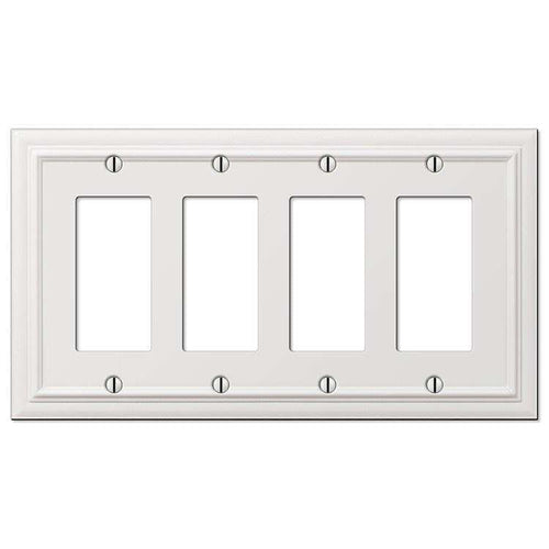 Continental White 4 Rocker (GFI) - Wallplatesonline.com