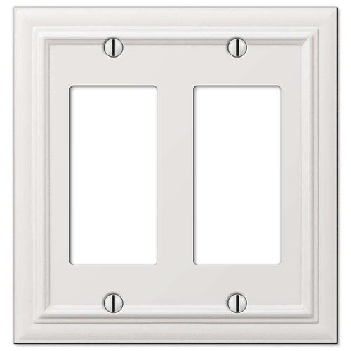 Continental White 2 Rocker (GFI) - Wallplatesonline.com
