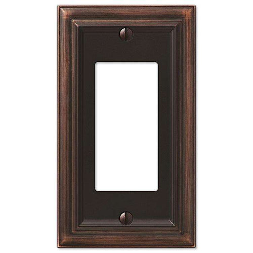 Continental Aged Bronze 1 Rocker (GFI) - Wallplatesonline.com