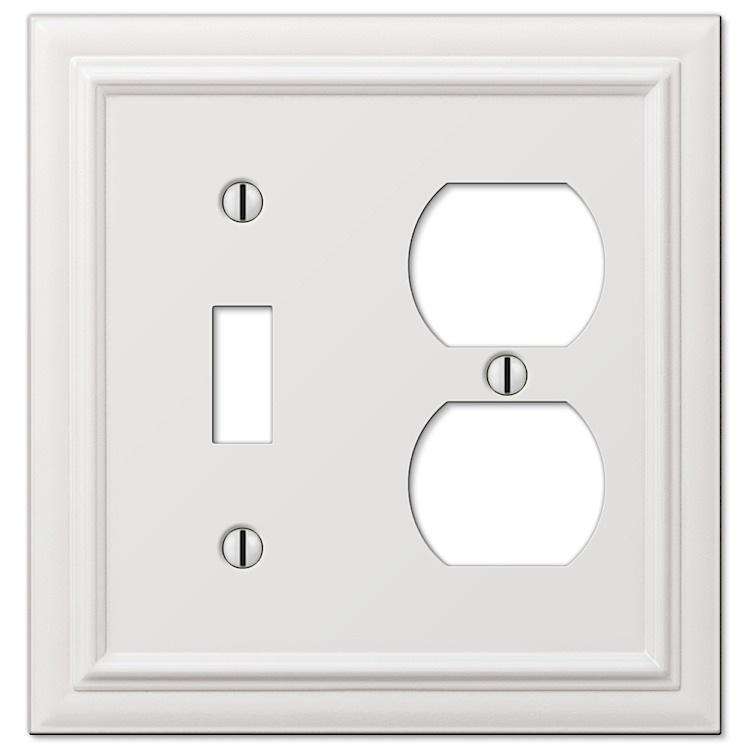 Continental White Toggle / Duplex Outlet