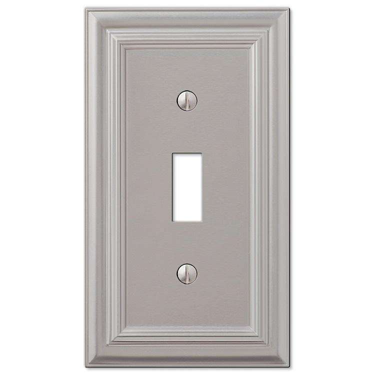 Continental Satin Nickel Cover Plates - Wallplatesonline.com