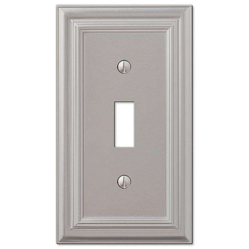 Continental Satin Nickel Cover Plates - Wallplatesonline.com