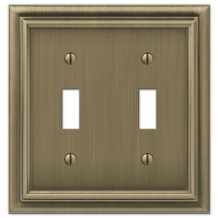 Continental Brushed Brass Double Toggle