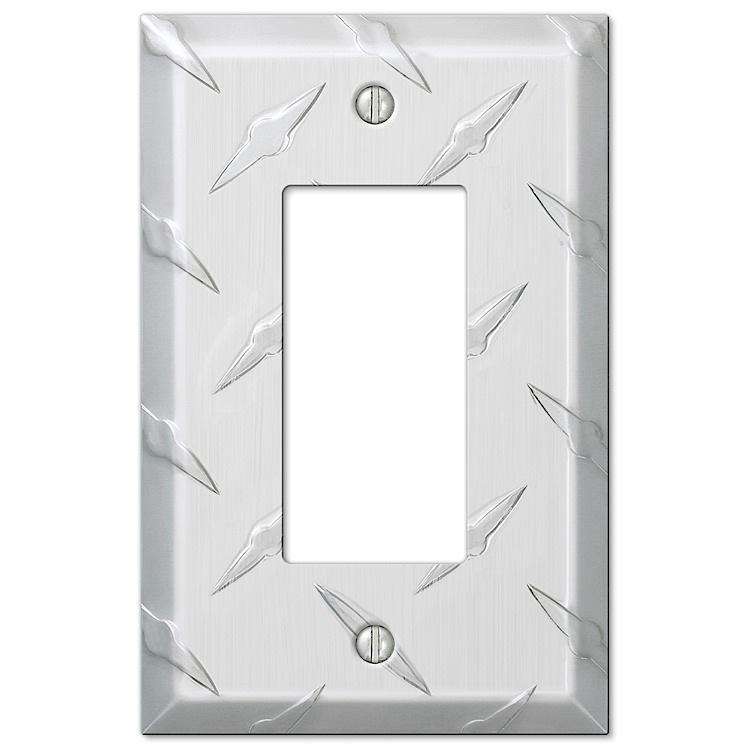 Garage Plate Aluminum 1 Rocker (GFI)