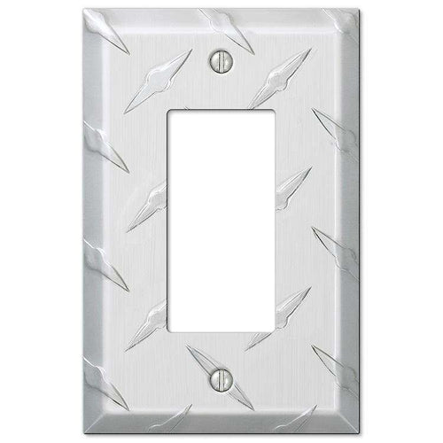 Garage Plate Aluminum 1 Rocker (GFI) - Wallplatesonline.com