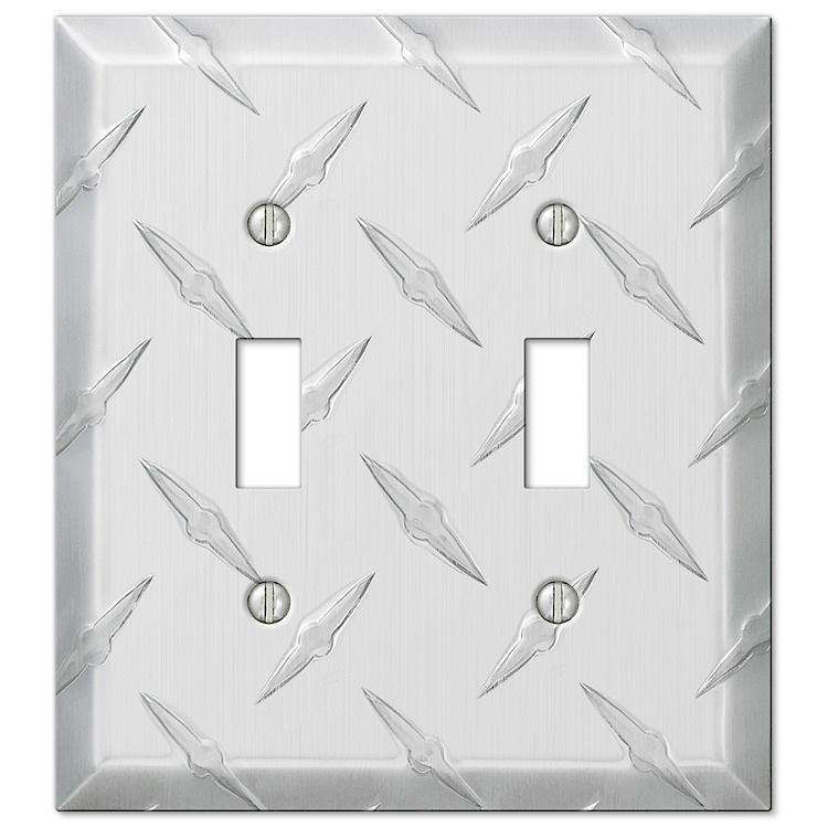 Garage Plate Aluminum Double Toggle