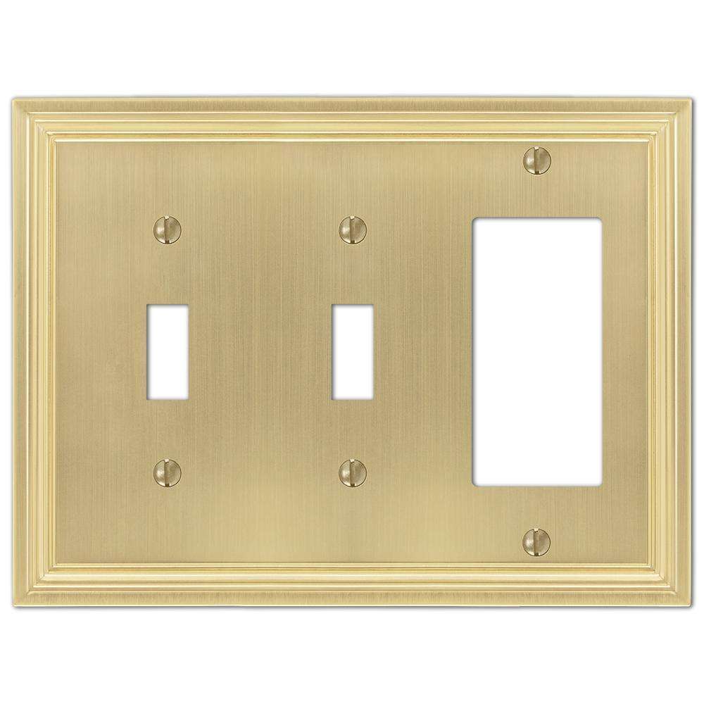 Daltry Satin Brass 2 Toggle / 1 Rocker (GFI)