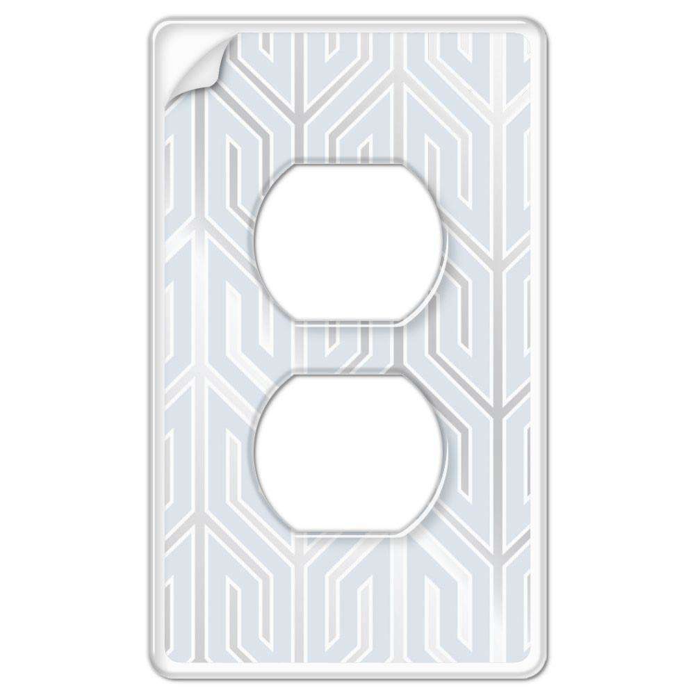 Clear Plastic Wallpaper Plate 1 Duplex Outlet