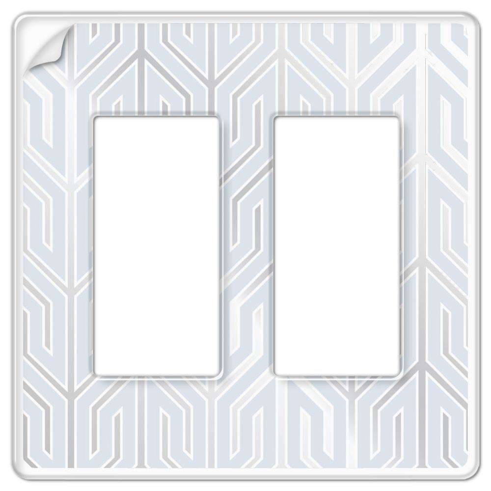 Clear Plastic Wallpaper Plate 2 Rocker (GFI)