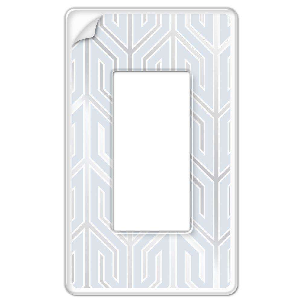 Clear Plastic Wallpaper Plate 1 Rocker (GFI):Wallplatesonline.com