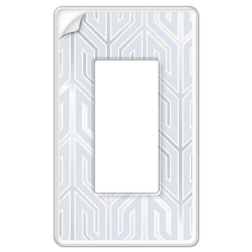 Clear Plastic Wallpaper Plate 1 Rocker (GFI):Wallplatesonline.com