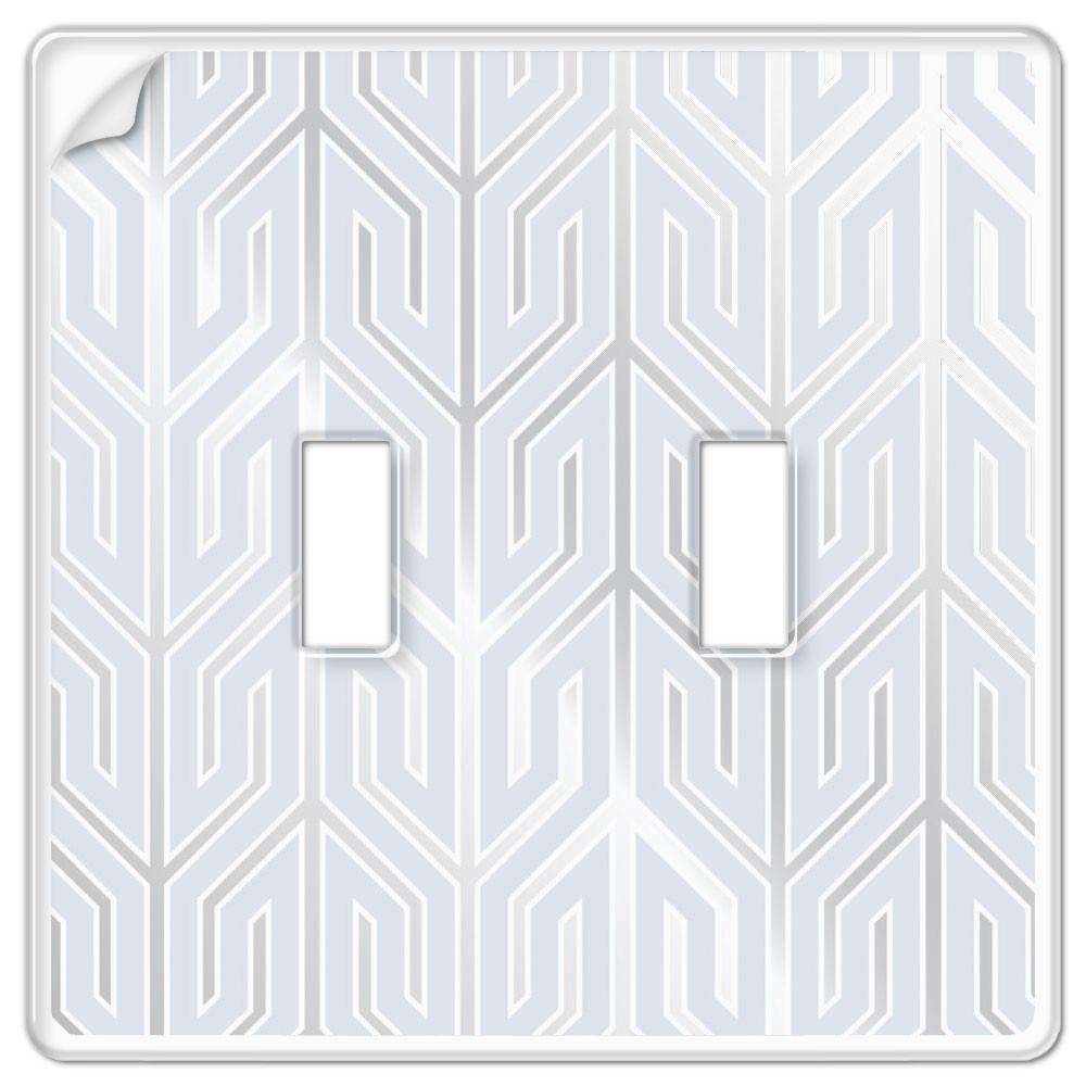 Clear Plastic Wallpaper Plate Double Toggle