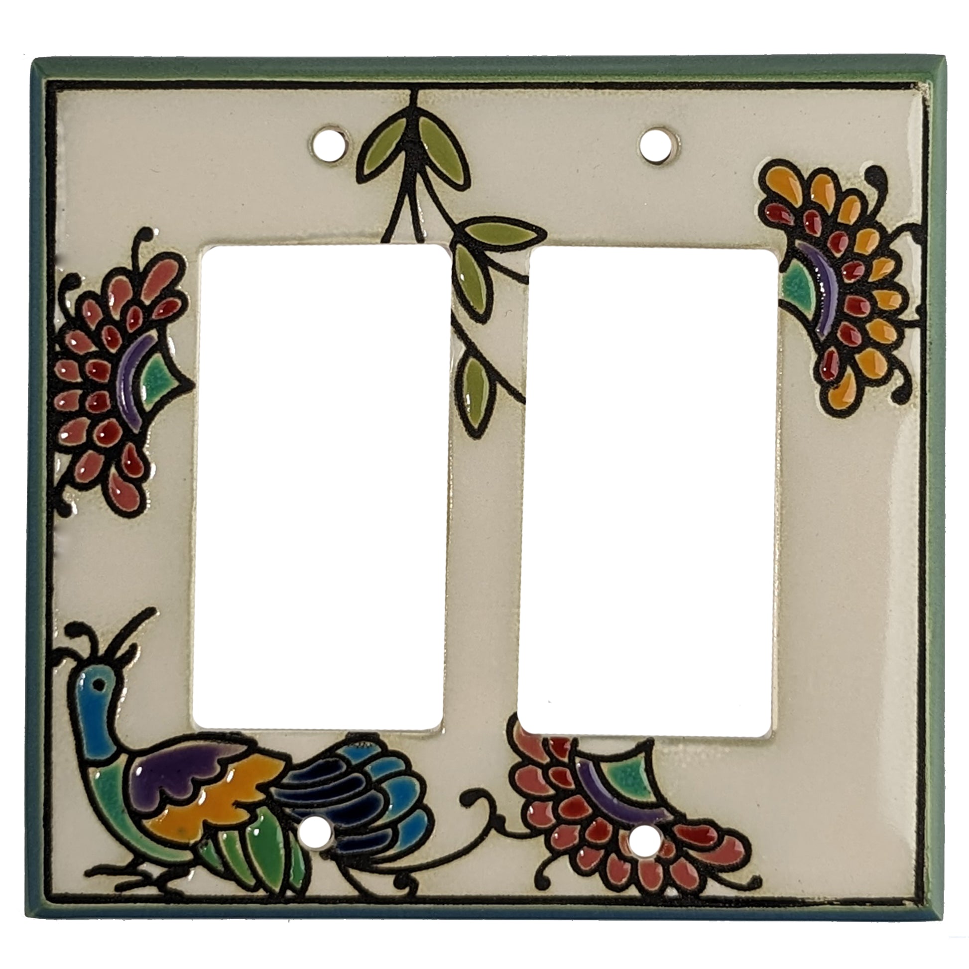 Fantasy Bird Single Covers Plates 2 Rocker Wallplate