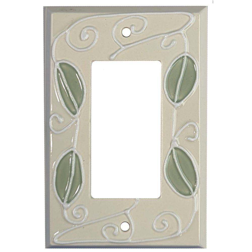 Vine - White Cover Plates Rocker Wallplate