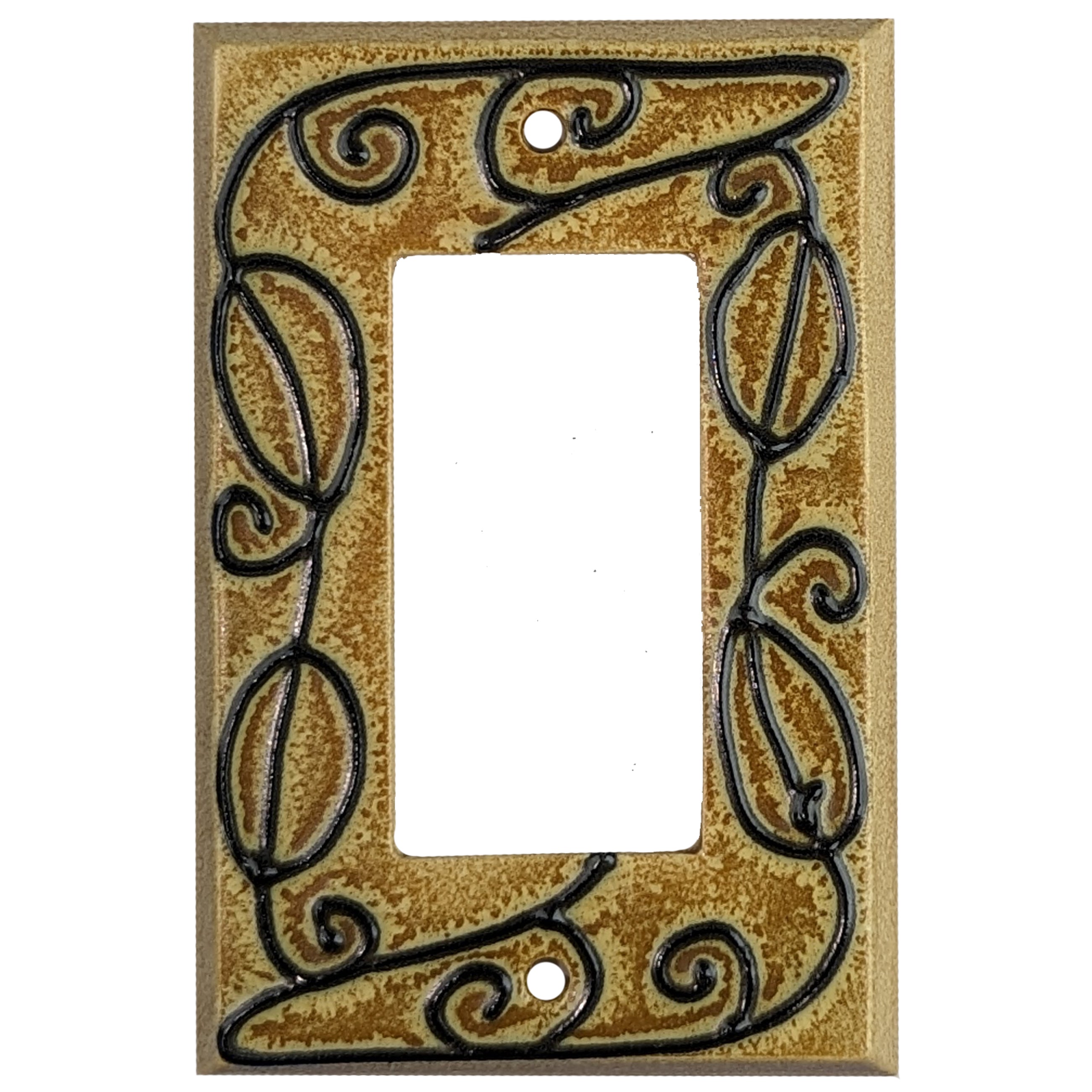 Vine Ginger Single Covers Plates Rocker Wallplate
