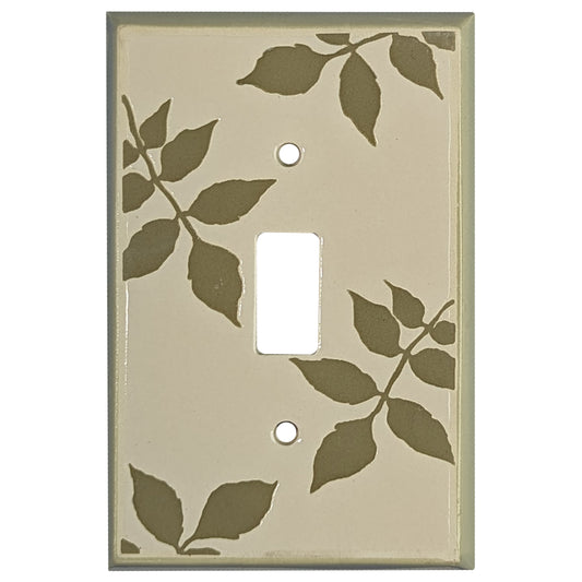 Leaf Silhouette - White Cover Plates Cover Plates