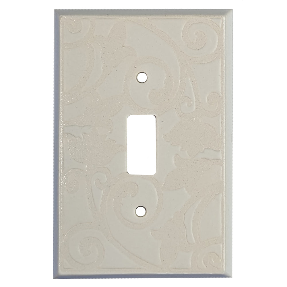 White / White Single Covers Plates Cover Plates