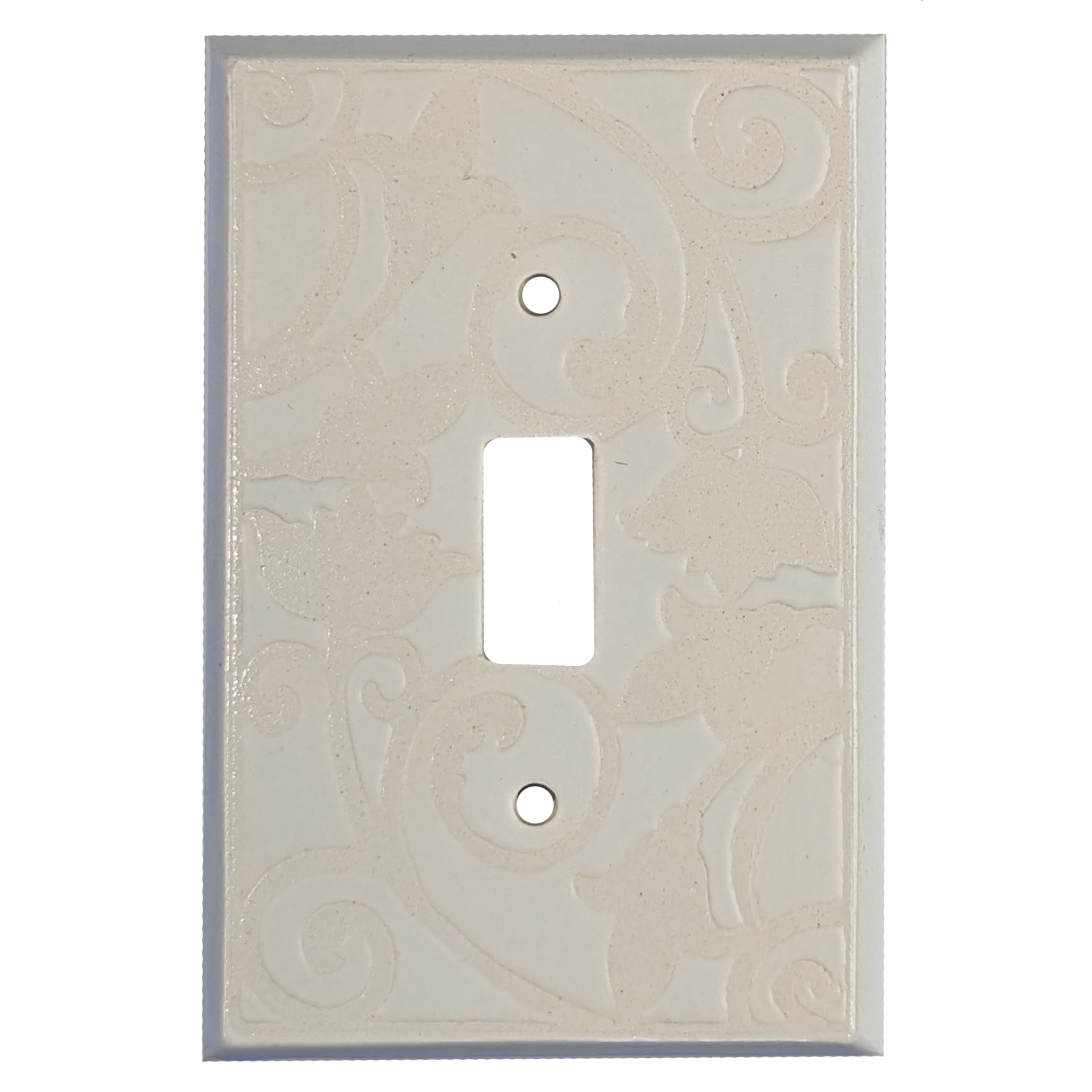 White / White Single Covers Plates Cover Plates