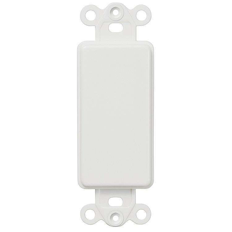 White Blank Rocker Insert:Wallplatesonline.com