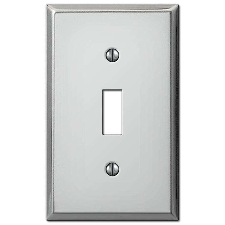 Contractor Polished Chrome Steel Cover Plates Wallplate - Wallplatesonline.com