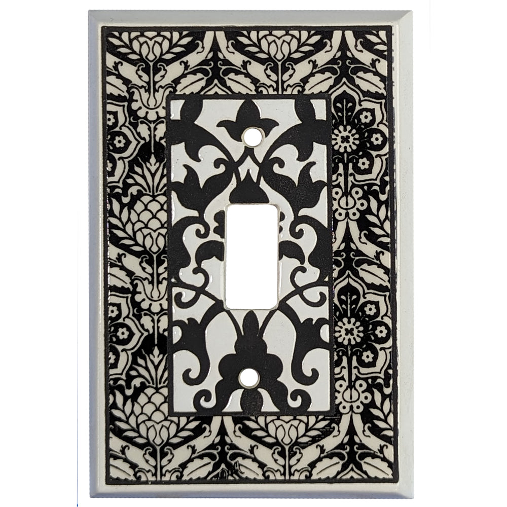 Monoprint - Black and white Cover Plates Cover Plates