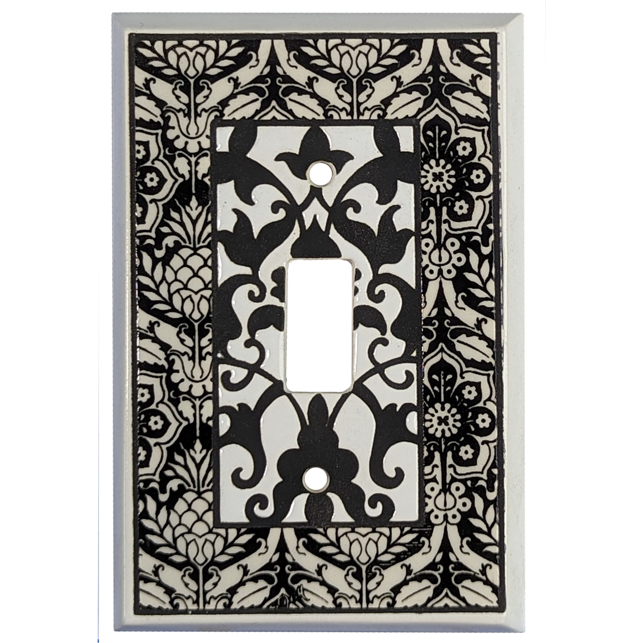 Monoprint - Black and white Cover Plates Cover Plates