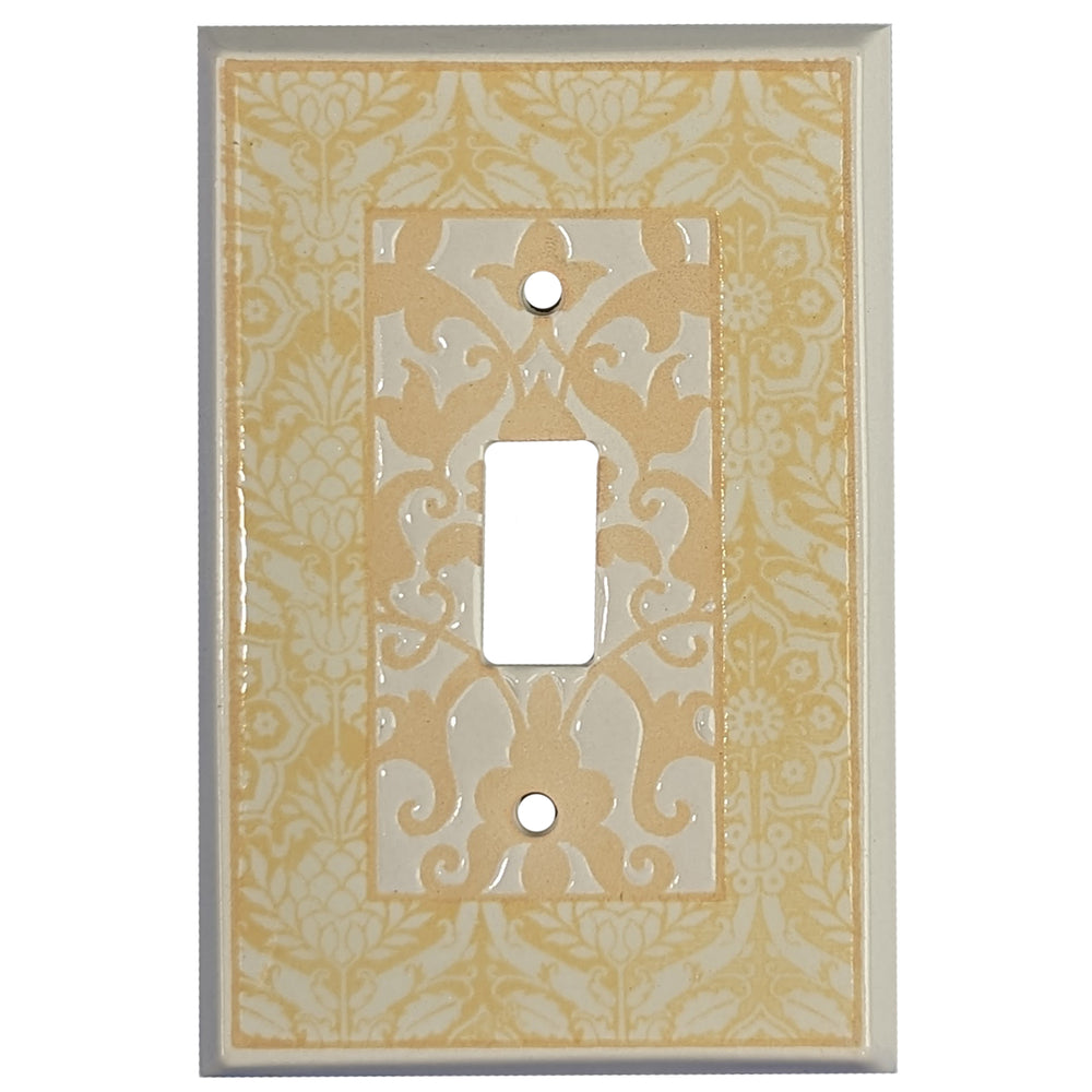 Victorian Yellow Single Covers Plates Cover Plates