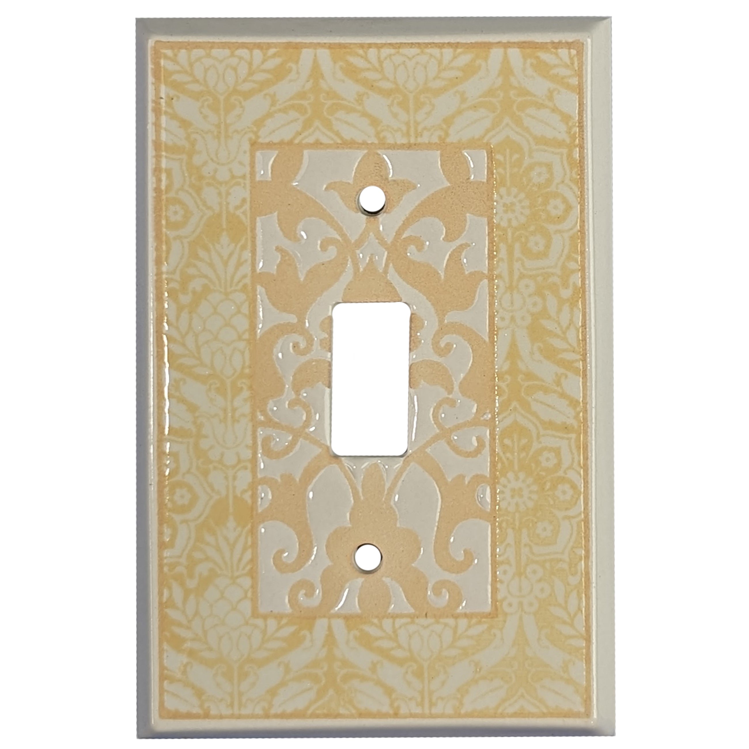 Victorian Yellow Single Covers Plates Cover Plates