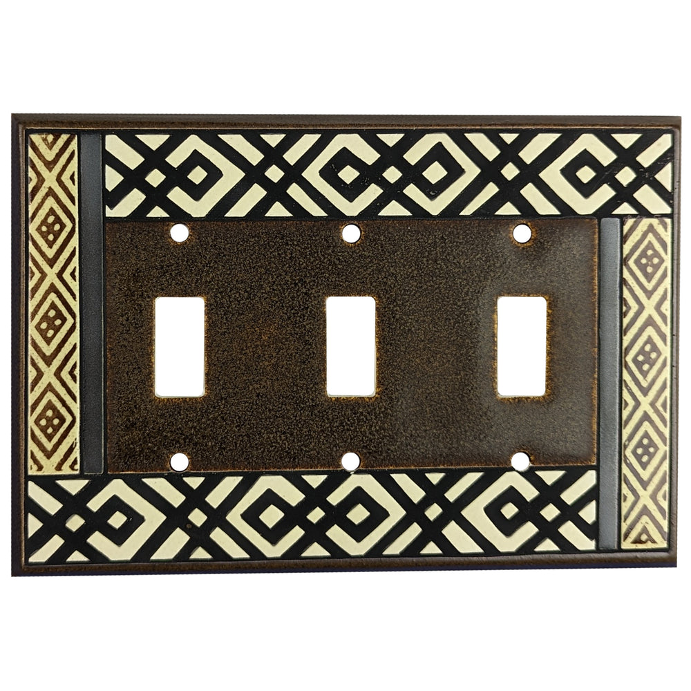 Tribal Single Covers Plates 3 Toggle Wallplate