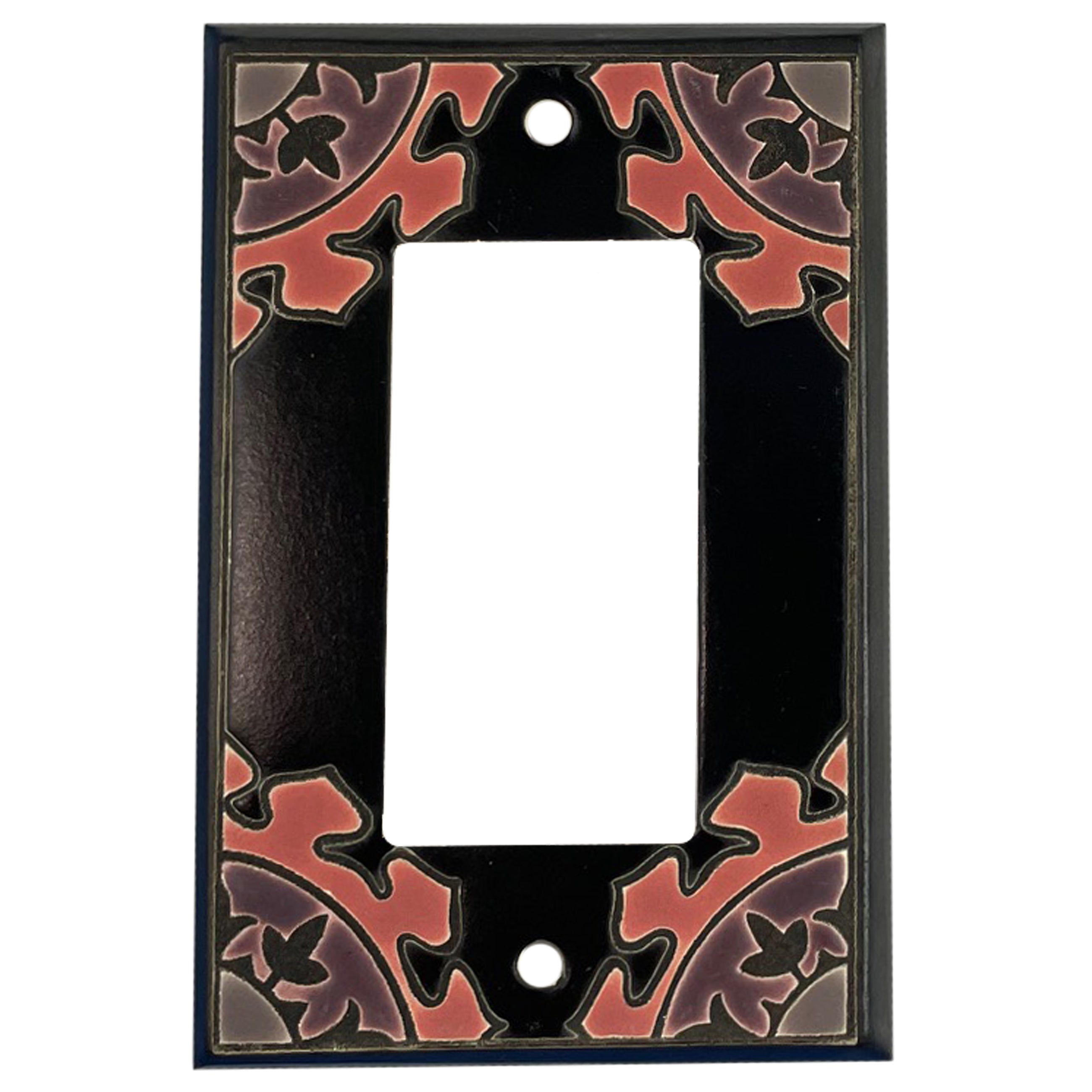 Suzani - Black and White Cover Plates Rocker Wallplate