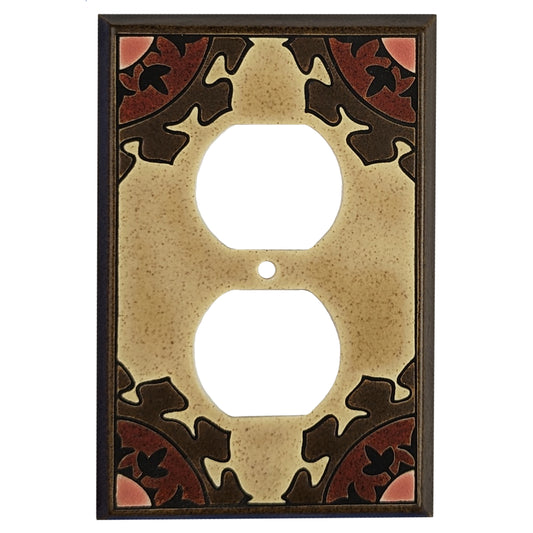 Suzani - Earth Cover Plates Duplex Outlet Wallplate