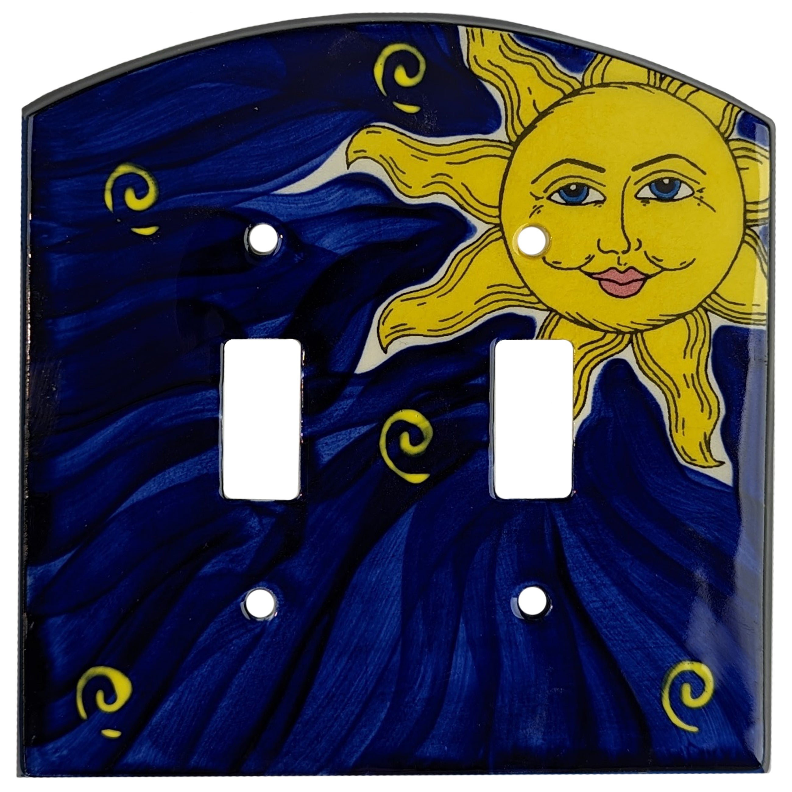 Sun Cover Plates 2 Toggle Wallplate