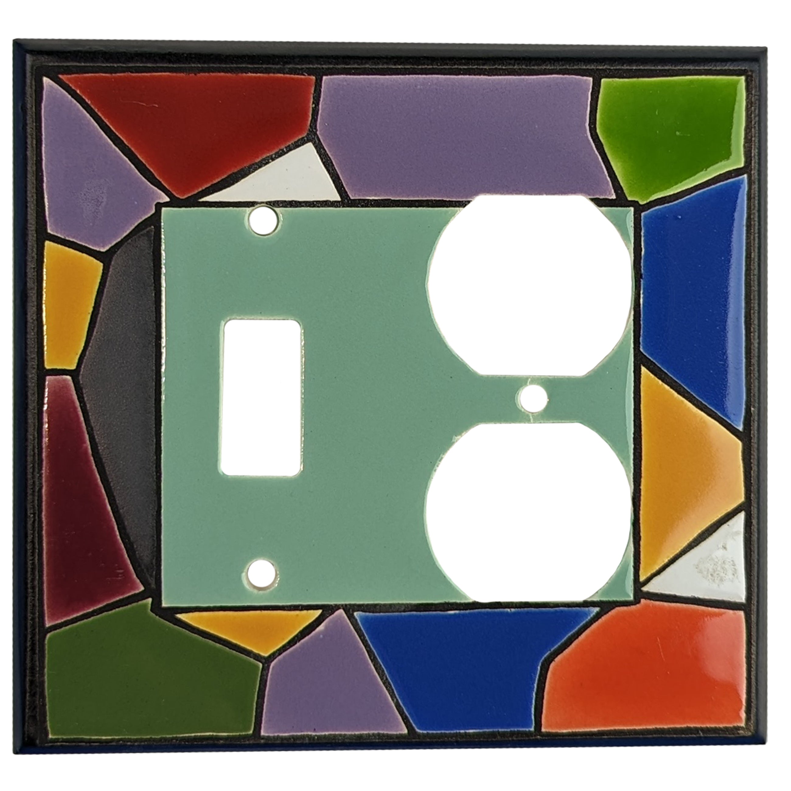 Pottery Shards Cover Plates Toggle / Duplex Wallplate