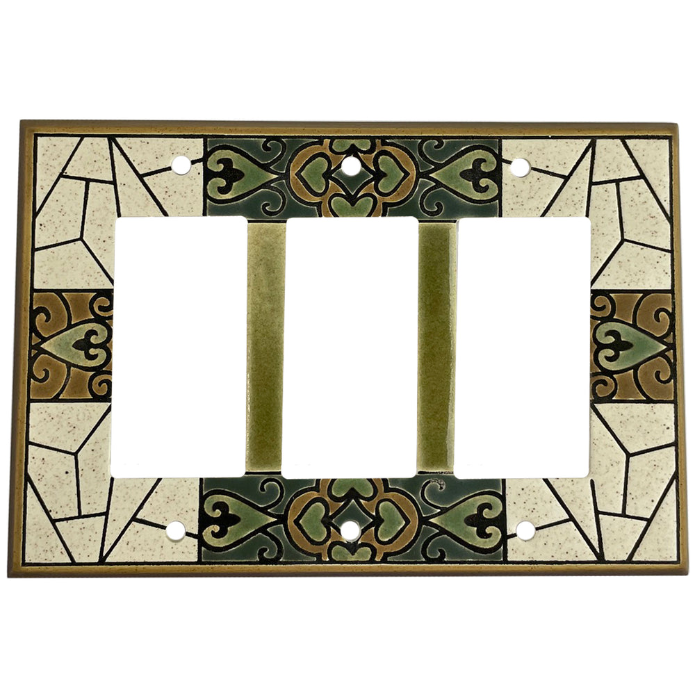 Encaustic Tile Cover Plates 3 Rocker Wallplate