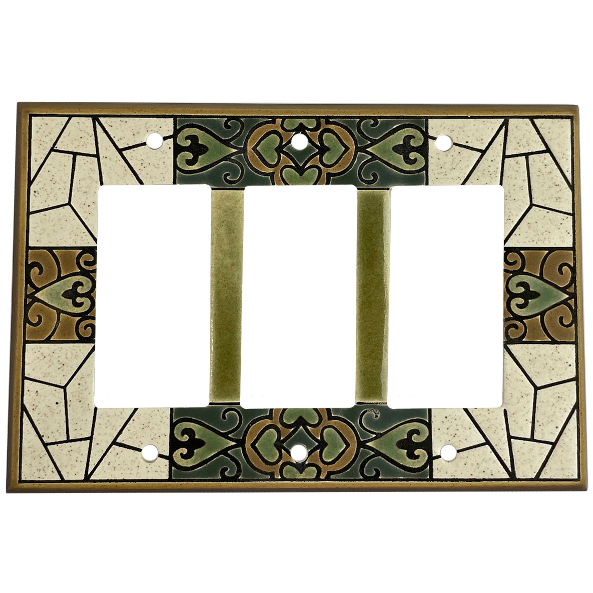 Encaustic Tile Cover Plates 3 Rocker Wallplate
