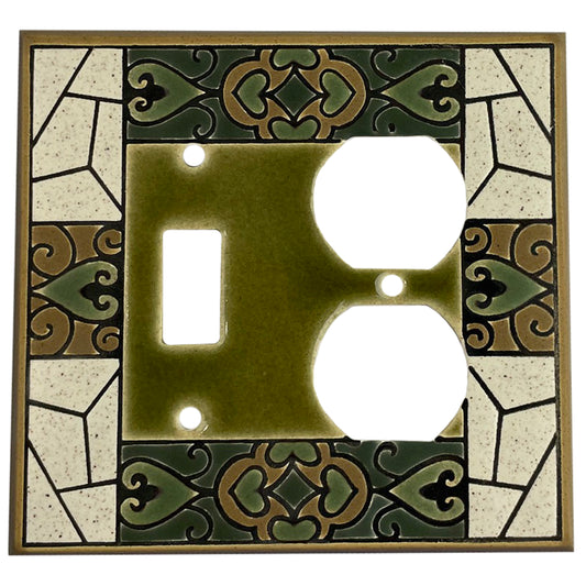 Encaustic Tile Cover Plates Toggle / Duplex Wallplate