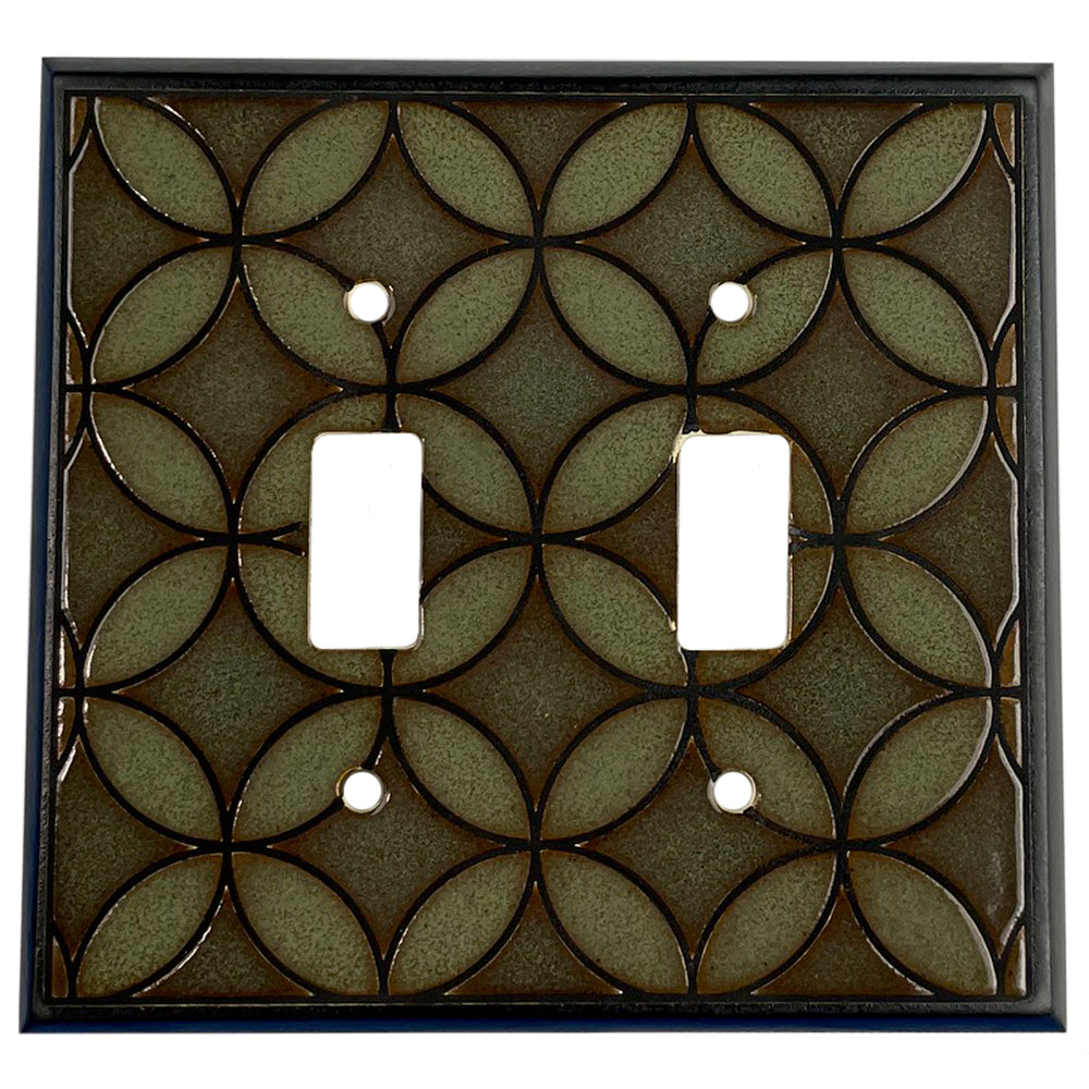 Lattice - Sage Single Covers Plates 2 Toggle Wallplate