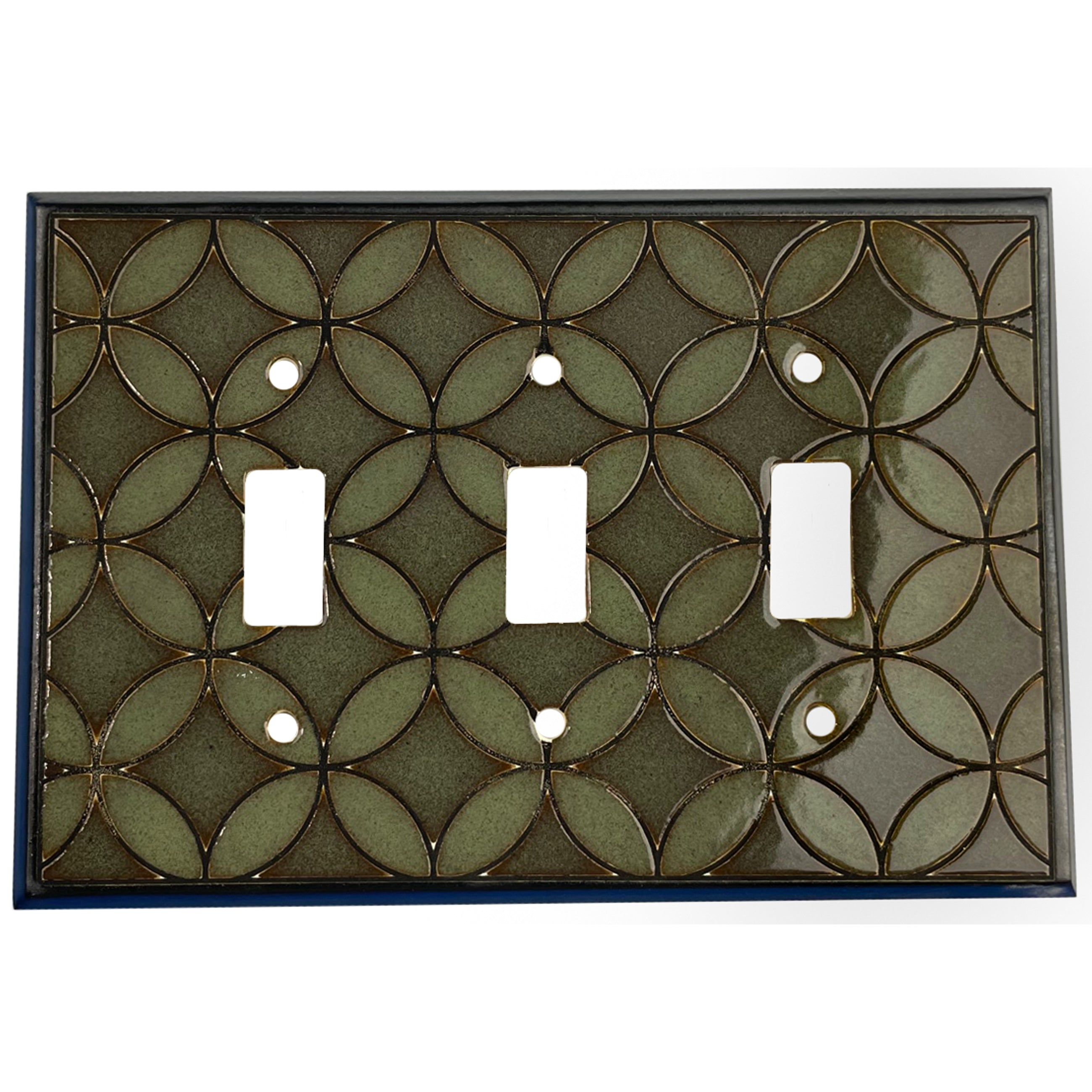 Lattice - Sage Single Covers Plates 3 Toggle Wallplate