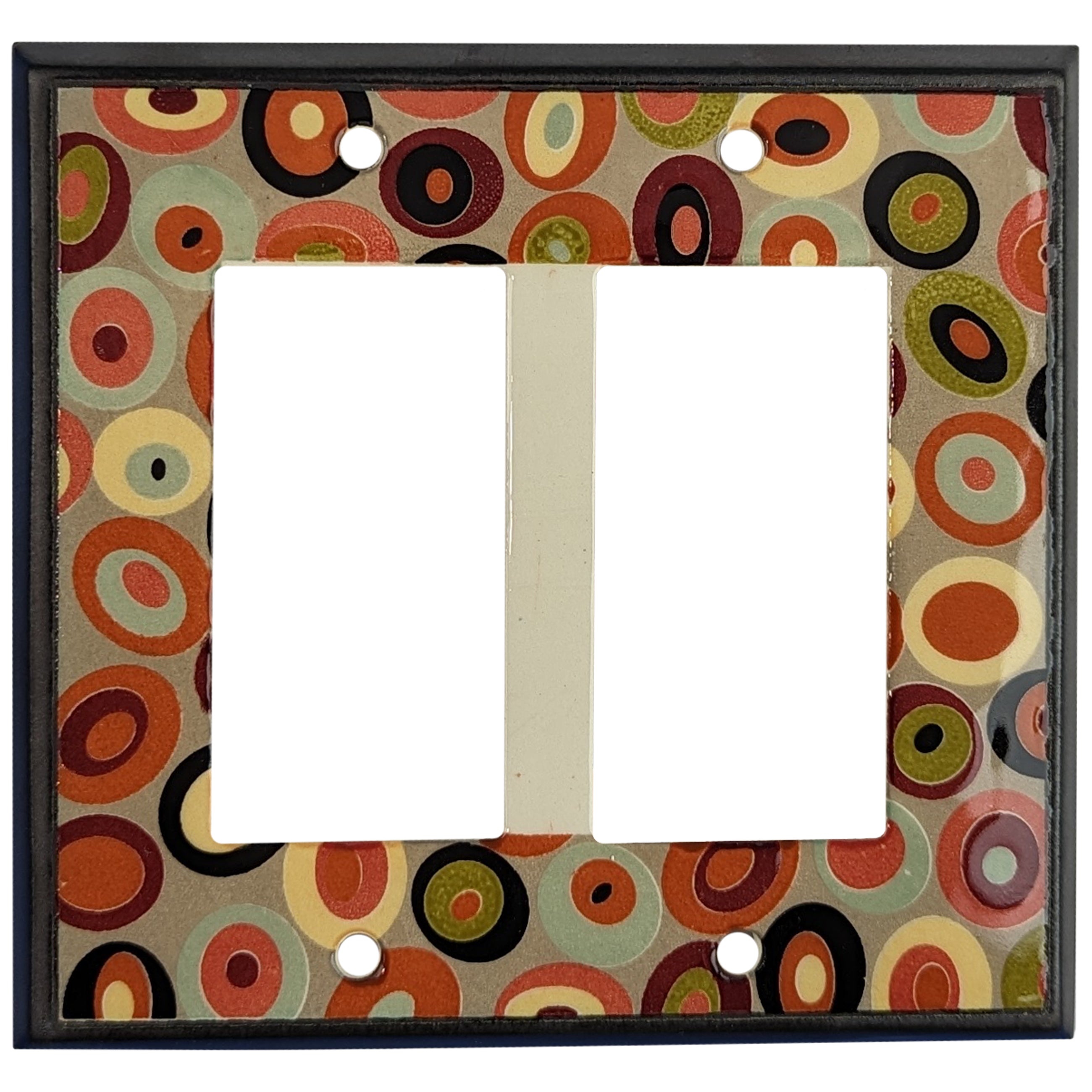 Ovals Cover Plates 2 Rocker Wallplate