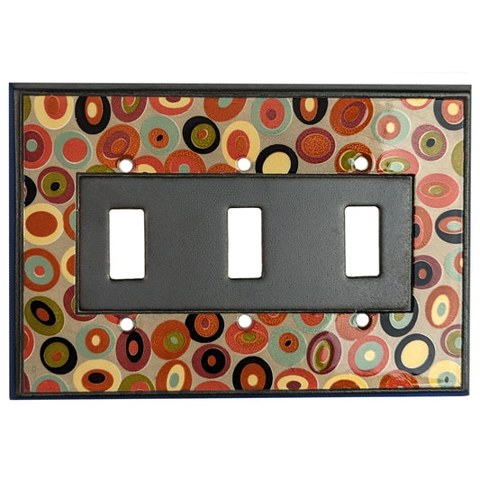 Ovals Cover Plates 3 Toggle Wallplate