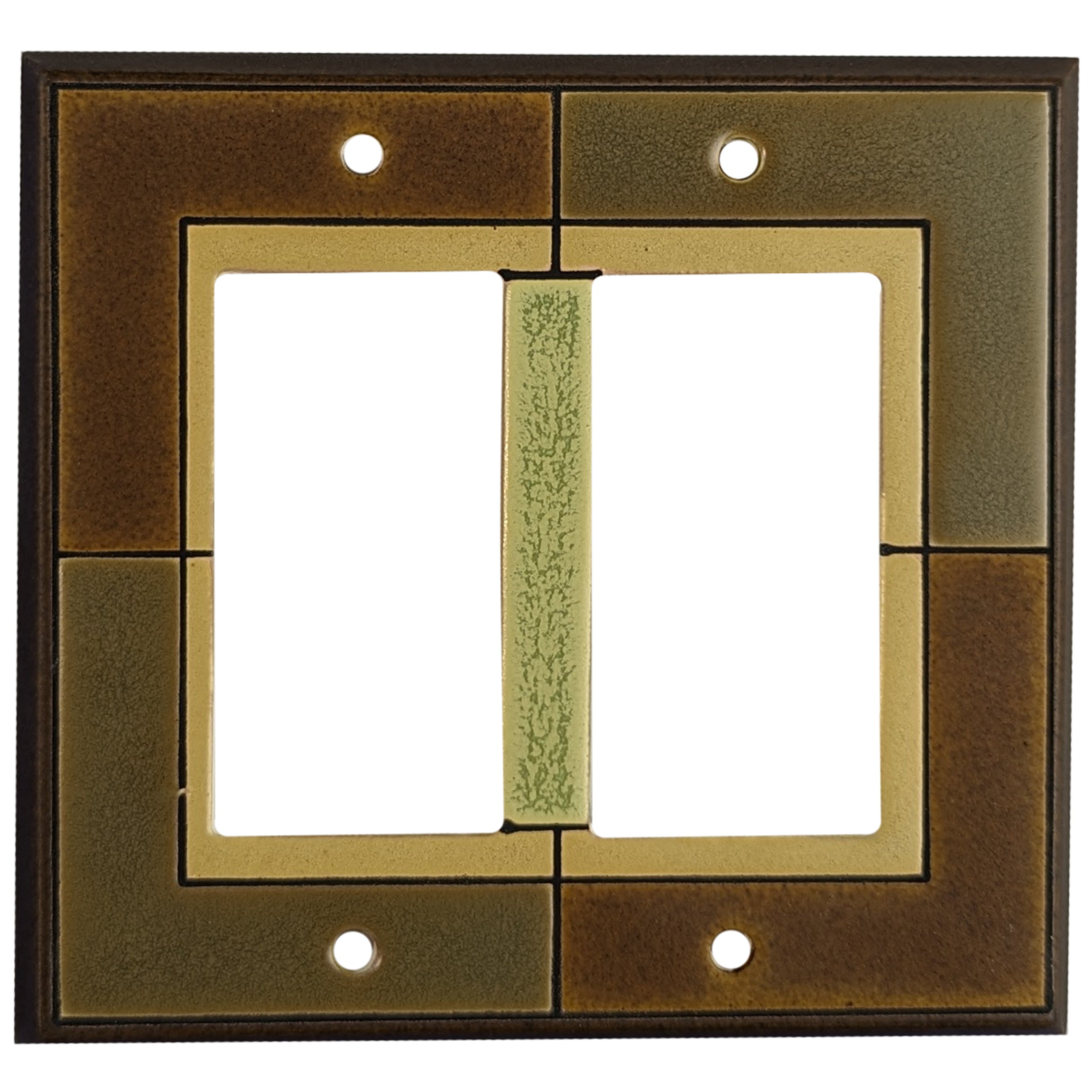 Slate -Brown Cover Plates 2 Rocker Wallplate