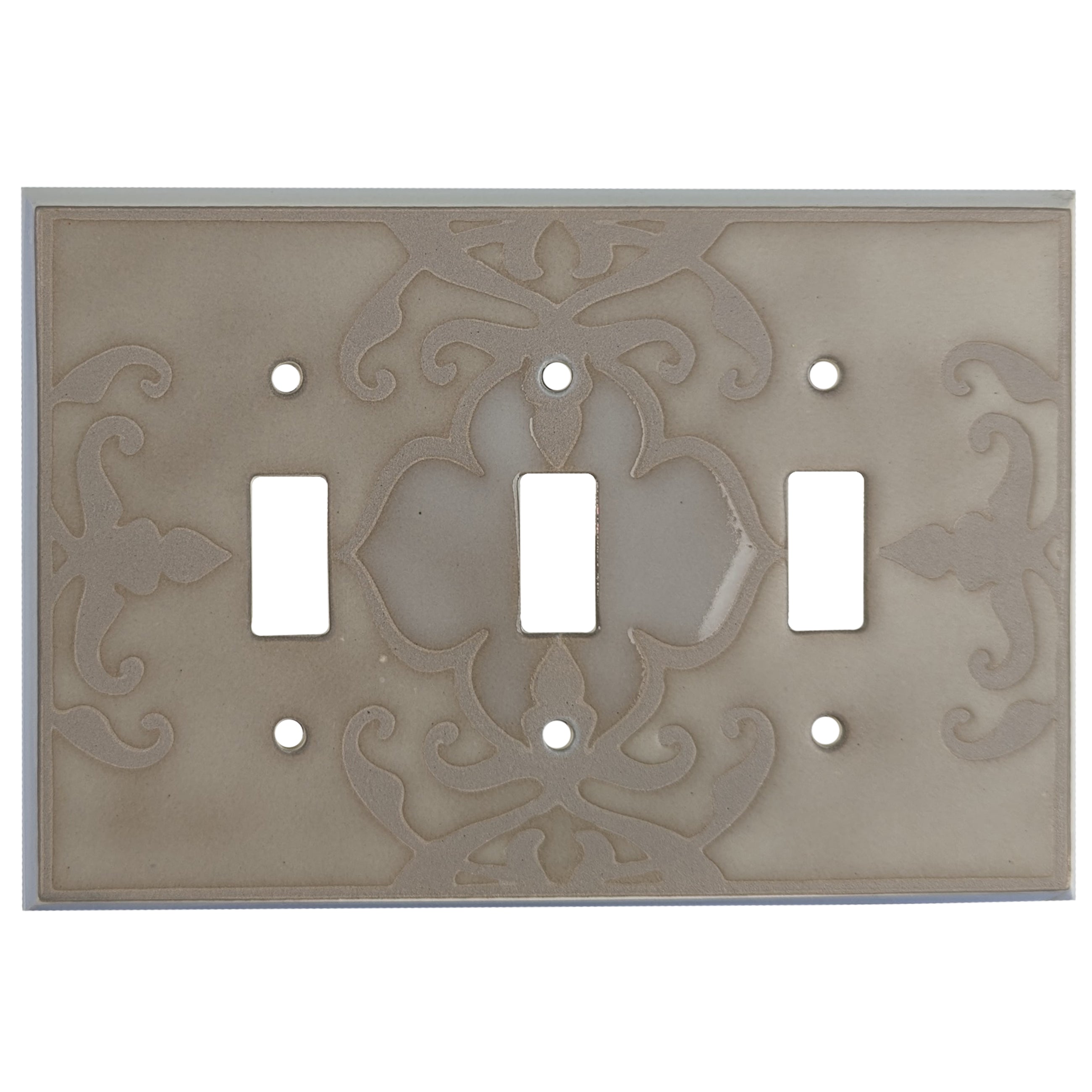 Turkish Beige Single Covers Plates 3 Toggle Wallplate