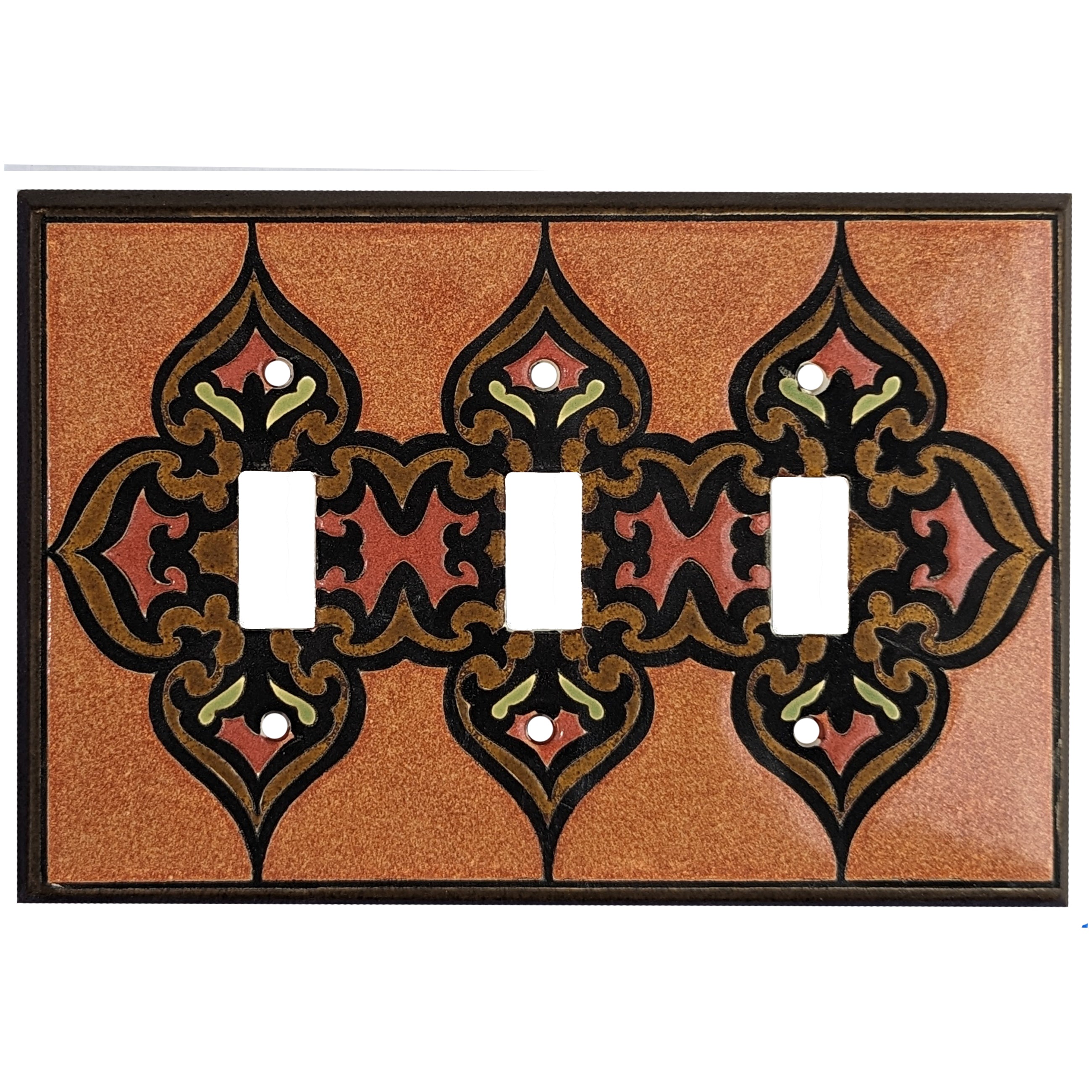 Turkish Red Single Covers Plates 3 Toggle Wallplate