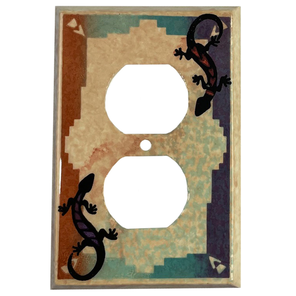 Lizards Cover Plates Duplex Outlet Wallplate